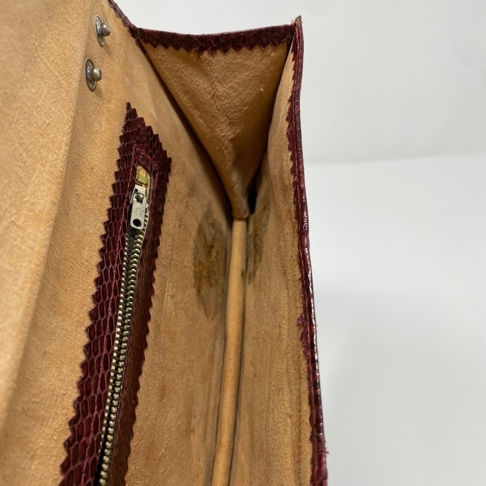 Vintage Genuine Snakeskin Clutch Crossbody Bag - Picture 7 of 7
